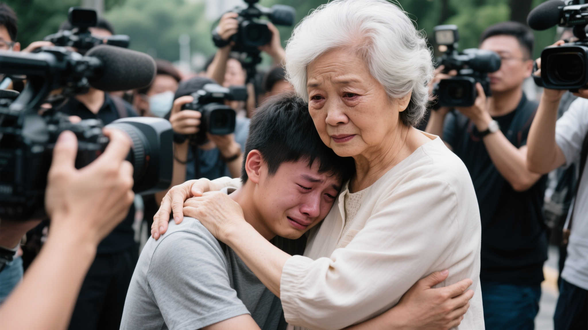 温情瞬间:麦康奈尔母亲安慰儿子并拒绝摄像机拍摄 温情瞬间:麦康奈尔母亲安慰儿子并拒绝摄像机拍摄